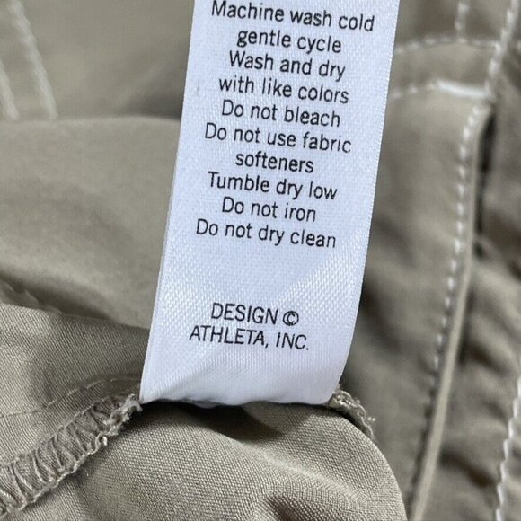 Athleta Womens Khaki A-Line Skirt Size 4 Cotton Blend Mid-Rise - Picture 9 of 11